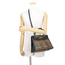 Load image into Gallery viewer, HERMES Kelly Sellier Black/Orange/Green Vibrato Gulliver Size 28