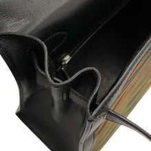 Load image into Gallery viewer, HERMES Kelly Sellier Black/Orange/Green Vibrato Gulliver Size 28