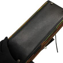 Load image into Gallery viewer, HERMES Kelly Sellier Black/Orange/Green Vibrato Gulliver Size 28