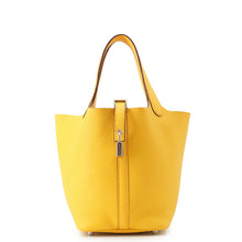 将图像加载到图库查看器中,HERMES Picotin Lock Jaune Ambre Taurillon Clemence Size PM