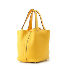 将图像加载到图库查看器中,HERMES Picotin Lock Jaune Ambre Taurillon Clemence Size PM