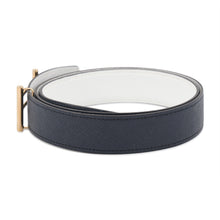 将图像加载到图库查看器中,HERMES Rider Belt Size 90 Caban/White Epsom