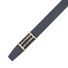 将图像加载到图库查看器中,HERMES Rider Belt Size 90 Caban/White Epsom