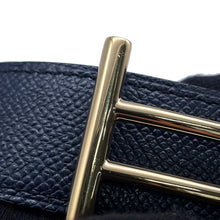 将图像加载到图库查看器中,HERMES Rider Belt Size 90 Caban/White Epsom