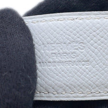 将图像加载到图库查看器中,HERMES Rider Belt Size 90 Caban/White Epsom