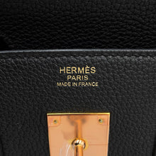 将图像加载到图库查看器中,HERMES Birkin Black Togo Leather Size 30
