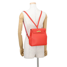 将图像加载到图库查看器中,HERMES Kelly Ad Rouge Pivoine Togo Leather Size PM
