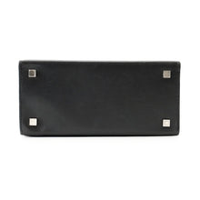 Load image into Gallery viewer, HERMES Cinetic 2way Bag Black Tadelakt Leather