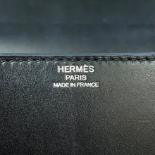 Load image into Gallery viewer, HERMES Cinetic 2way Bag Black Tadelakt Leather