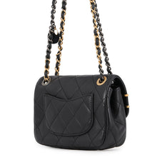 Load image into Gallery viewer, CHANEL Matelasse Flap ChainShoulder Bag BlackAS2979-B07261-94305 Lambskin Faux Pearl Rhinestone Size 18