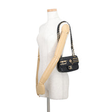Load image into Gallery viewer, CHANEL Matelasse Flap ChainShoulder Bag BlackAS2979-B07261-94305 Lambskin Faux Pearl Rhinestone Size 18
