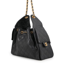 将图像加载到图库查看器中,CHANEL CHANEL25 ChainShoulder Bag BlackAS5293 Caviar Leather Size Small