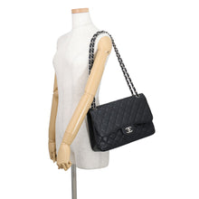 Load image into Gallery viewer, CHANEL Matelasse W-flap Chain Shoulder BlackA58600 Caviar Leather Size 30
