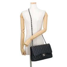 Load image into Gallery viewer, CHANEL Matelasse W-flap Chain Shoulder BlackA58600 Caviar Leather Size 30