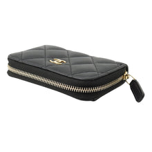 Load image into Gallery viewer, CHANEL Classic zip coin purse BlackAP0216 Lambskin
