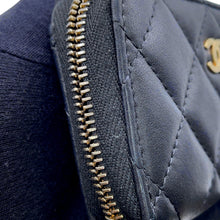 Load image into Gallery viewer, CHANEL Classic zip coin purse BlackAP0216 Lambskin
