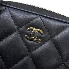 Load image into Gallery viewer, CHANEL Classic zip coin purse BlackAP0216 Lambskin