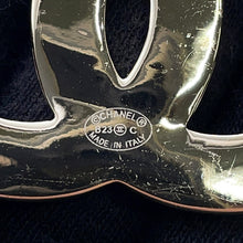 Load image into Gallery viewer, CHANEL CC Logo Brooch White Metal