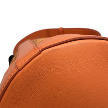 Load image into Gallery viewer, BVLGARI Serpenti Forever Bucket Bag Orange Calf Leather Rattan