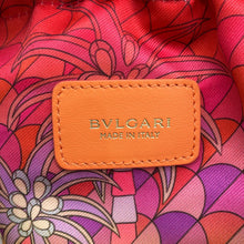 Load image into Gallery viewer, BVLGARI Serpenti Forever Bucket Bag Orange Calf Leather Rattan