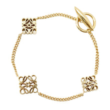 Load image into Gallery viewer, LOEWE Anagram Cube Bracelet GoldJ821240X01 Metal