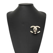 Load image into Gallery viewer, CHANEL Brooch bag motifABA011 Gold Plated Rhinestone