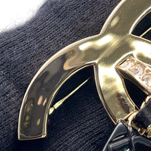 Load image into Gallery viewer, CHANEL Brooch bag motifABA011 Gold Plated Rhinestone