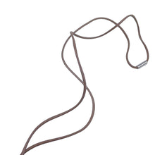 Load image into Gallery viewer, HERMES Mon Petit Kelly Fringe Necklace Etoupe/Craie Swift Leather