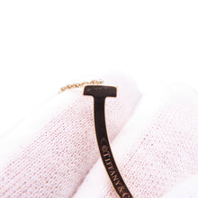 Load image into Gallery viewer, TIFFANY&Co. T Smile Necklace Size Medium74957218 18K Pink Gold