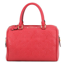 将图像加载到图库查看器中,LOUIS VUITTON Speedy Bandouliere scarletM44145 Monogram Empreinte Leather Size 25