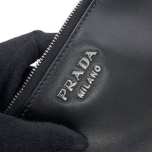 将图像加载到图库查看器中,PRADA Woven Shoulder Bag Black1BE049 Leather