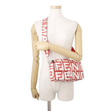 将图像加载到图库查看器中,FENDI FENDI x Marc Jacobs Mamma Bucket Shoulder Bag White/Red8BR600 Leather Size Medium
