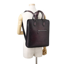 Load image into Gallery viewer, Berluti Premier Jules Backpack Purple scritto leather