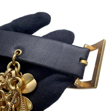 将图像加载到图库查看器中,CHANEL Belt with Bag Charm Size 70 Black Leather