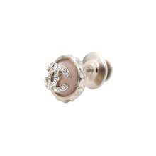将图像加载到图库查看器中,CHANEL CC Logo Pin Brooch Pink/Silver Metal Rhinestone