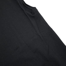 将图像加载到图库查看器中,CHANEL French Sleeve Tweed Trim T-Shirt Size 38 Black Cotton100%