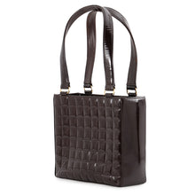 Load image into Gallery viewer, CHANEL CC Logo Chocolate Bar tote Brown Patent Leather