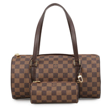 将图像加载到图库查看器中,LOUIS VUITTON Papillon RedN51303 Damier Ebene Canvas Size 30