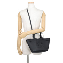 将图像加载到图库查看器中,CELINE Cabas Anais Cuir Triomphe Black121743ENY.38NO Grained Calf Leather Size Mini