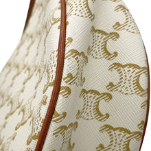 将图像加载到图库查看器中,CELINE Triomphe Ava One Shoulder Bag White193952BZJ.01BC Leather PVC
