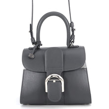 将图像加载到图库查看器中,Delvaux Brillon 2-way Shoulder Dark Gray/Silver Box Calf LeatherLeather Size Mini