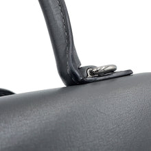 Load image into Gallery viewer, Delvaux Brillon 2-way Shoulder Dark Gray/Silver Box Calf LeatherLeather Size Mini
