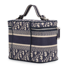 Load image into Gallery viewer, Dior Travel Vanity Oblique Embroidery Navy/GrayS5480VRIW Canvas Size Medium
