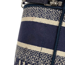 Load image into Gallery viewer, Dior Travel Vanity Oblique Embroidery Navy/GrayS5480VRIW Canvas Size Medium