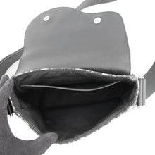 Load image into Gallery viewer, Dior Oblique Saddle Shoulder Bag Black/Navy Leather Canvas Size Mini