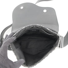 Load image into Gallery viewer, Dior Oblique Saddle Shoulder Bag Black/Navy Leather Canvas Size Mini