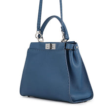 Load image into Gallery viewer, FENDI Peekaboo Selleria 2WAYHandbag Blue8BN226 Leather