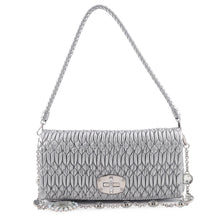 将图像加载到图库查看器中,MIUMIU Nappa Crystal Shoulder Bag Silver5BP079 Nappa Leather