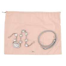 将图像加载到图库查看器中,MIUMIU Nappa Crystal Shoulder Bag Silver5BP079 Nappa Leather