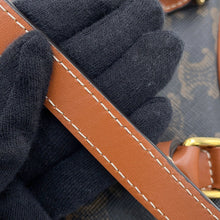 将图像加载到图库查看器中,CELINE Triomphe Heart Handbag Tan198222 PVC Leather